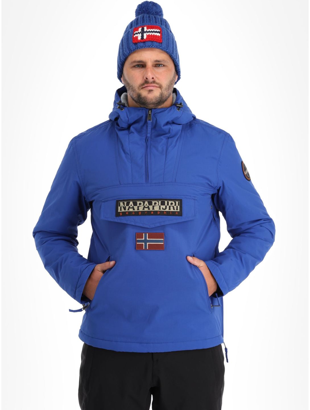 Napapijri, Rainforest Pocket 2 anorak hombres Blu Mazarin B5A azul 