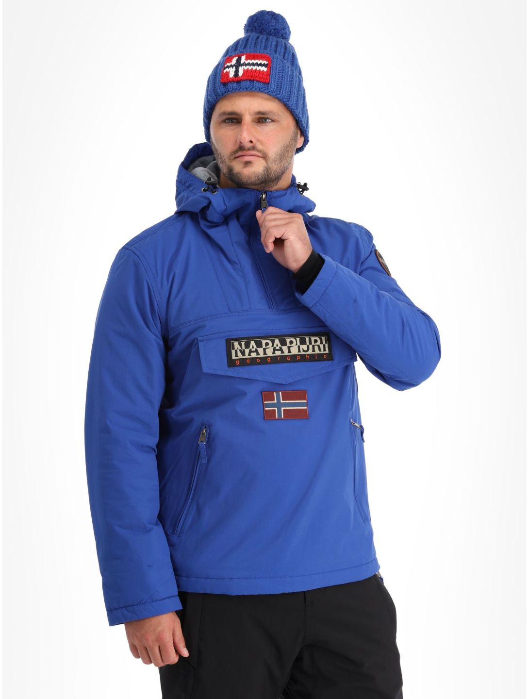 Napapijri, Rainforest Pocket 2 anorak hombres Blu Mazarin B5A azul 