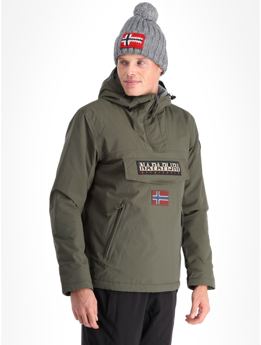 Napapijri, Rainforest Pocket 2 anorak hombres Green Depths verde 