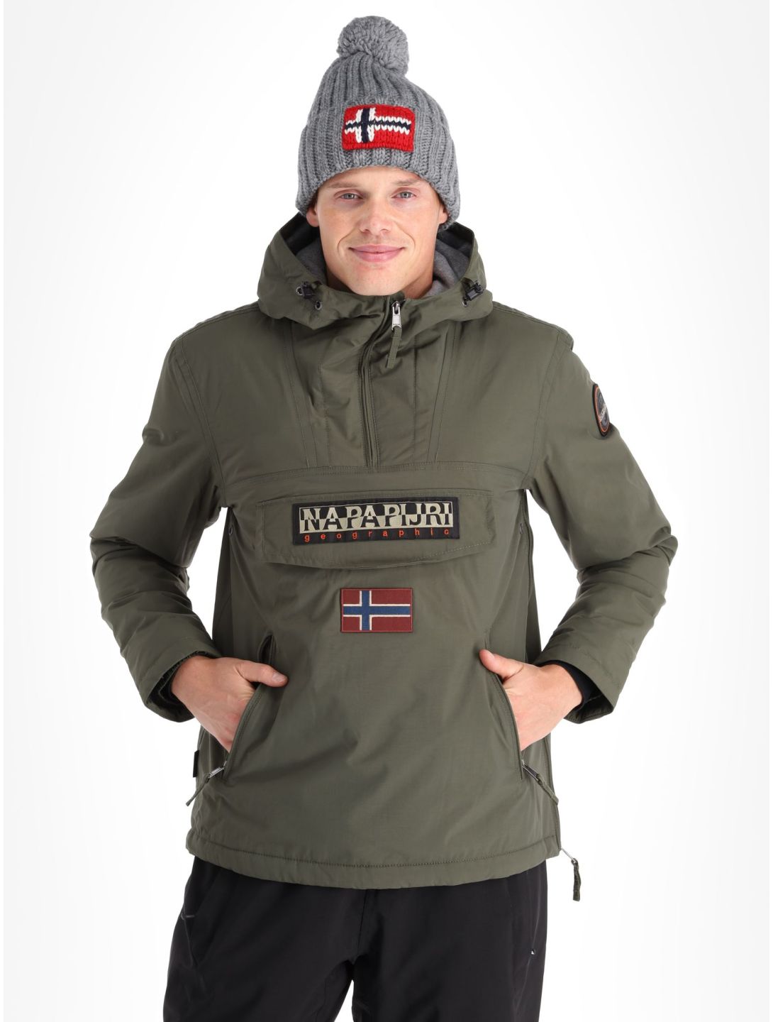 Napapijri, Rainforest Pocket 2 anorak hombres Green Depths verde 