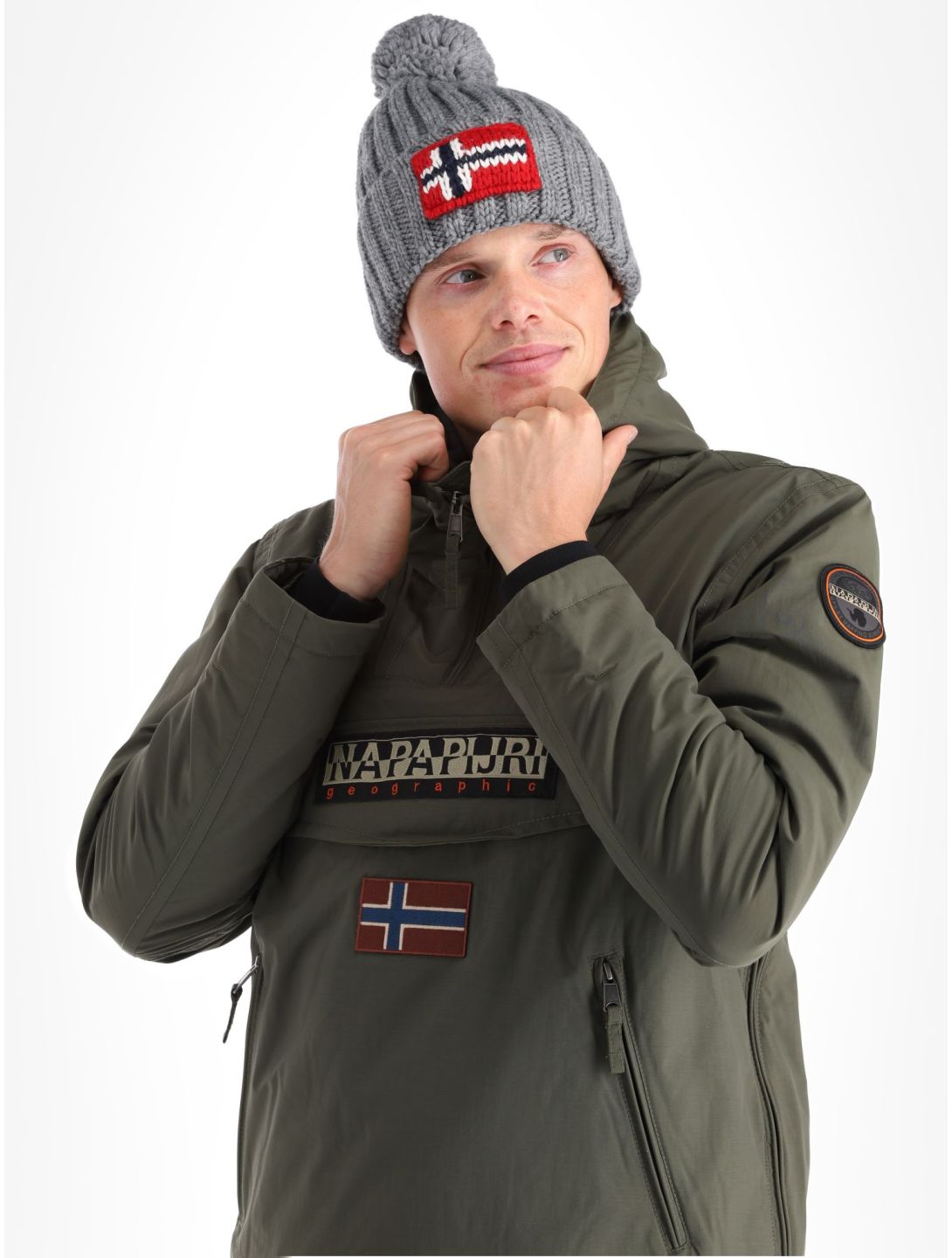 Napapijri, Rainforest Pocket 2 anorak hombres Green Depths verde 