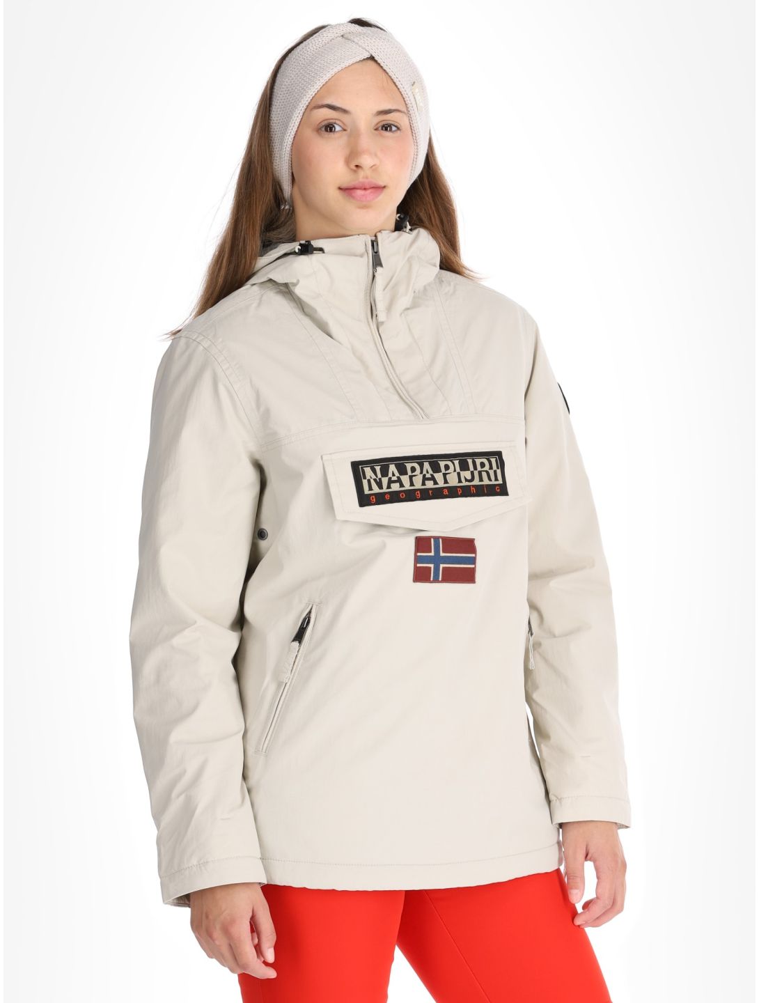 Napapijri, Rainforest W Pkt 4 anorak mujeres Beige Silver beige 