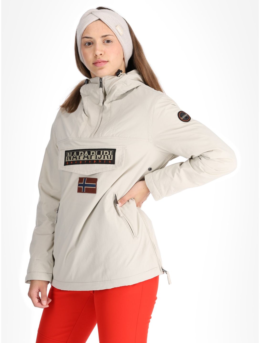 Napapijri, Rainforest W Pkt 4 anorak mujeres Beige Silver beige 