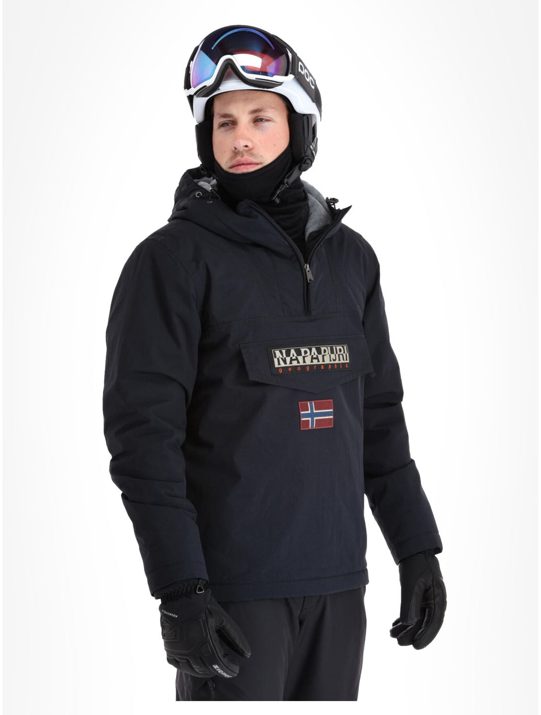 Napapijri, Rainforest Winter 3 anorak hombres Black negro 