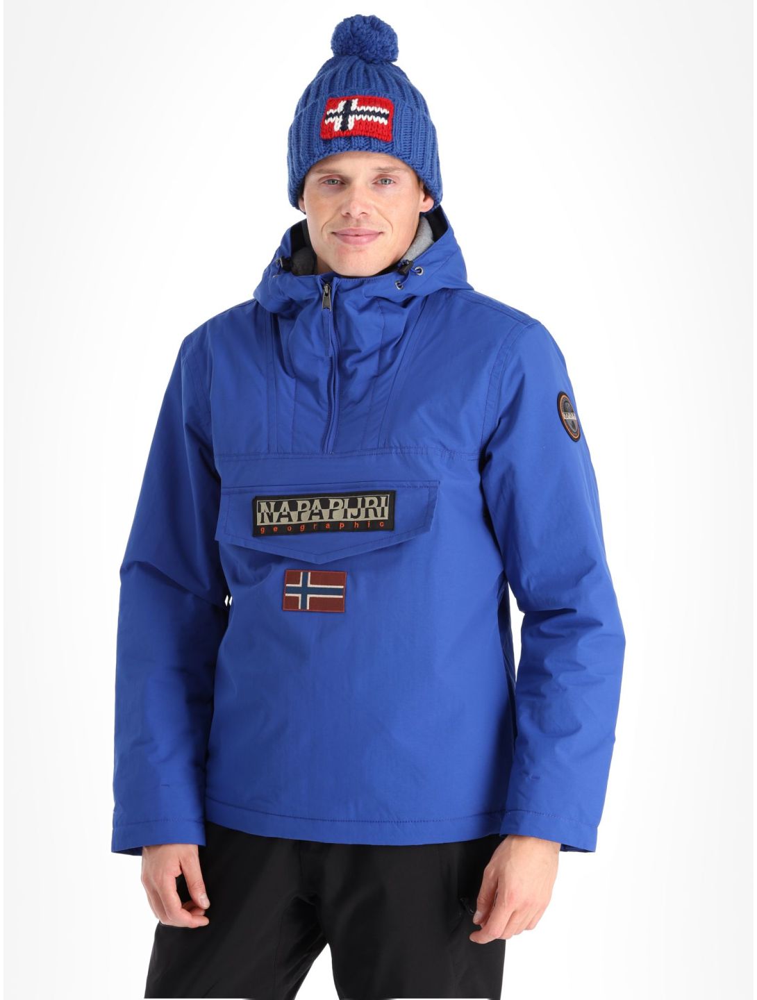 Napapijri, Rainforest Winter 3 anorak hombres Blu Mazarin B5A azul 