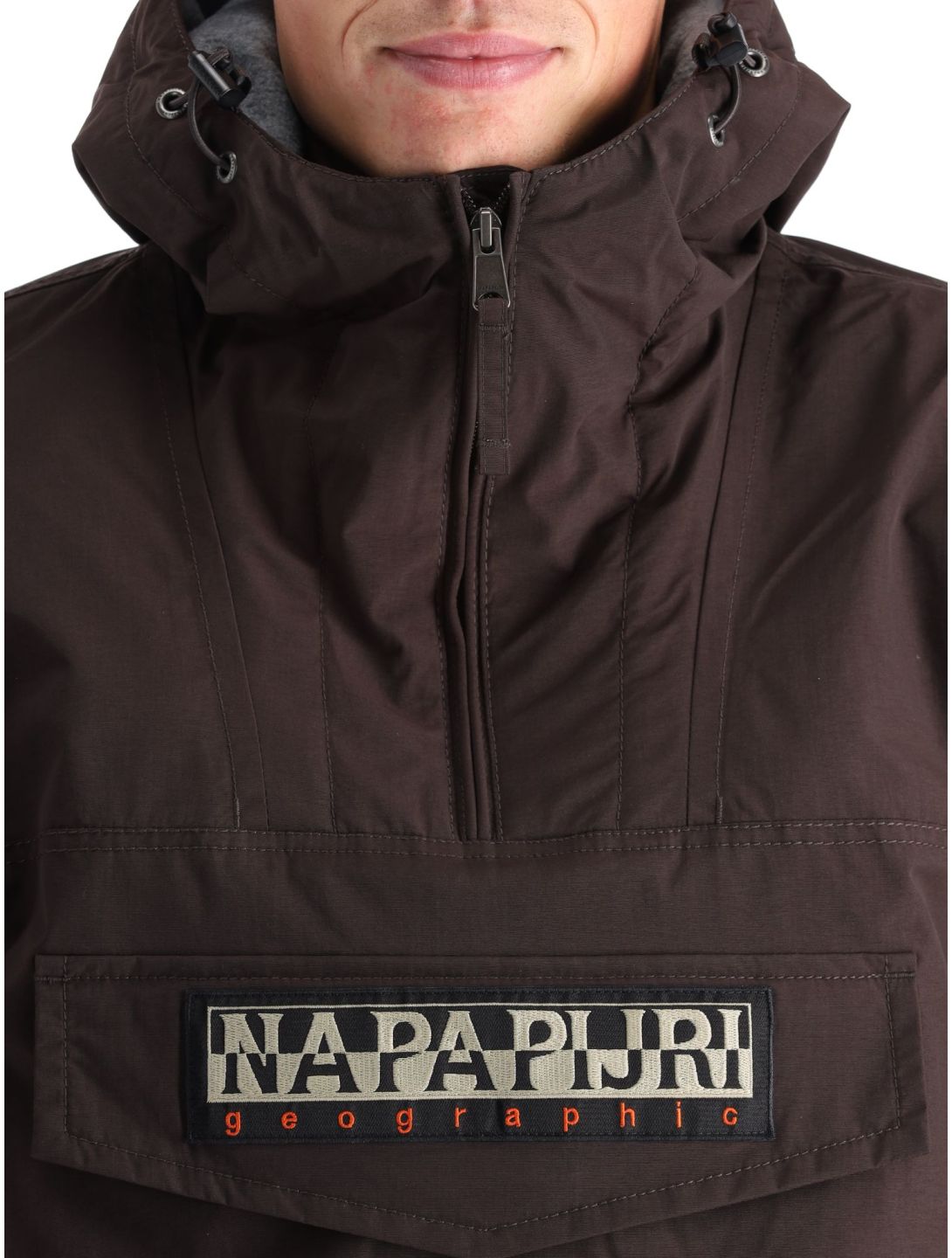 Napapijri, Rainforest Winter 3 anorak hombres Brown Ebony gris 