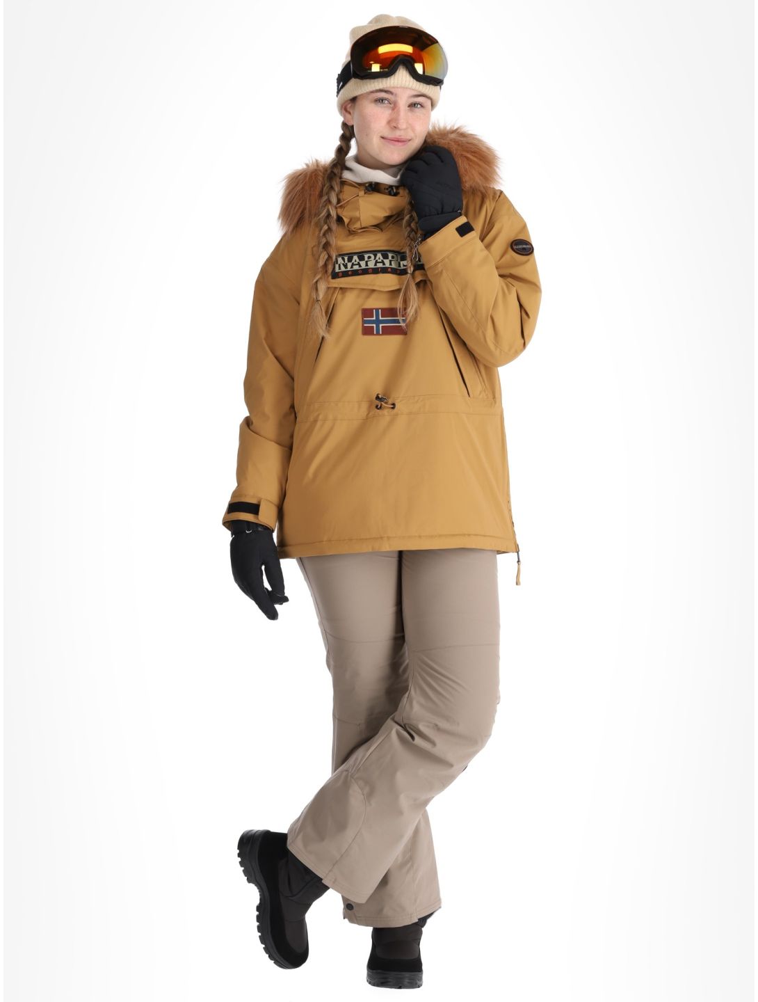 Napapijri, Skidoo W 2.0 anorak mujeres Brown Tobacco marrón 