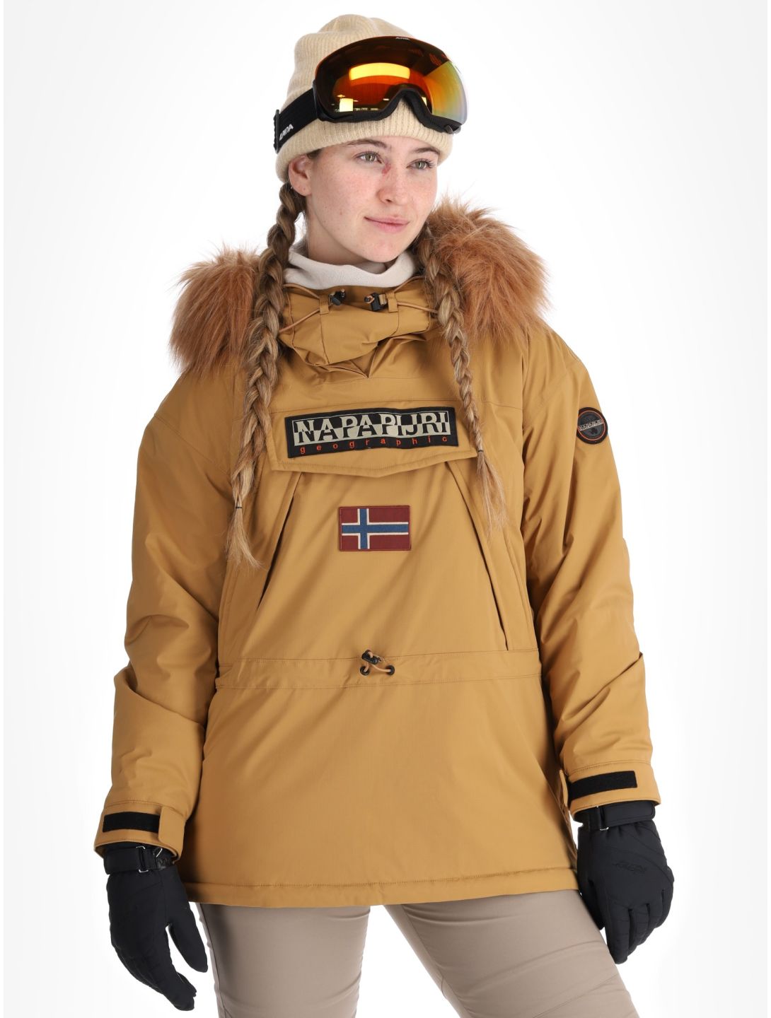 Napapijri, Skidoo W 2.0 anorak mujeres Brown Tobacco marrón 