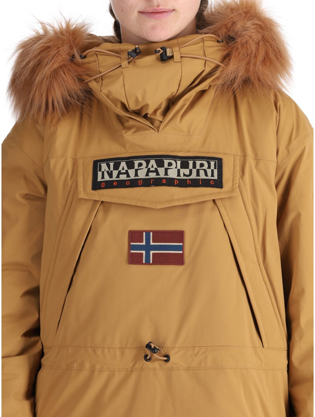 Napapijri, Skidoo W 2.0 anorak mujeres Brown Tobacco marrón 