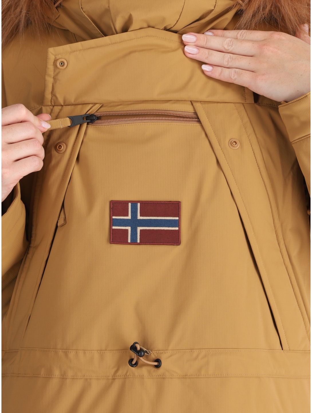 Napapijri, Skidoo W 2.0 anorak mujeres Brown Tobacco marrón 