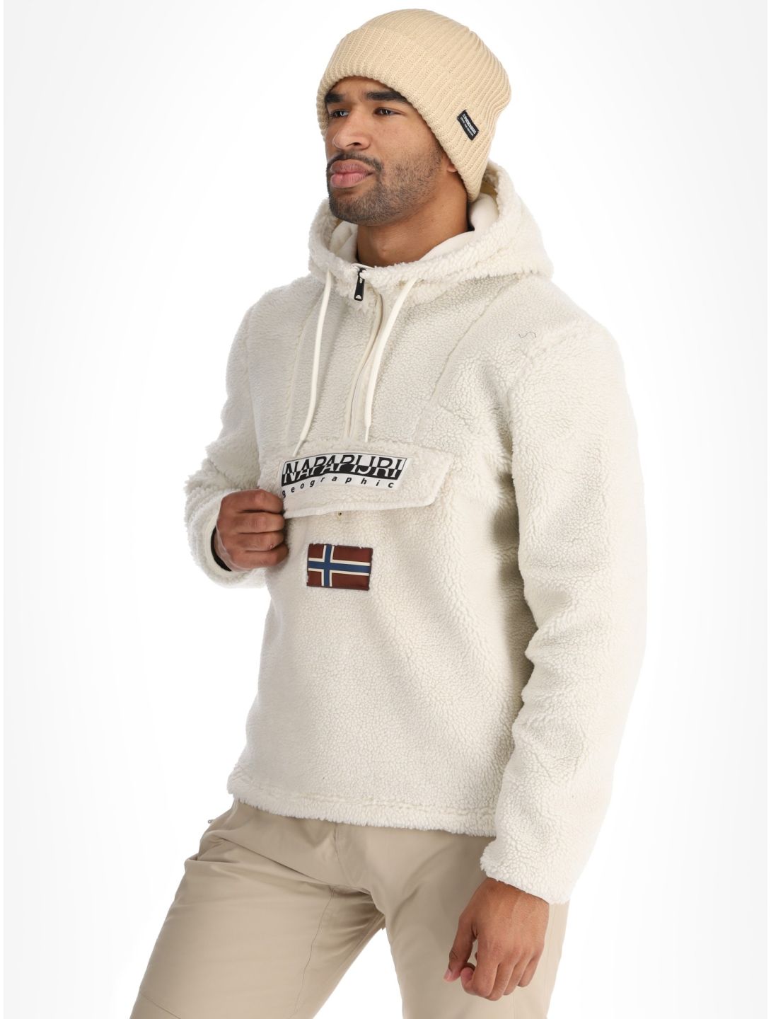 Napapijri, T-Burgee Curly sudadera hombres Beige Dimity beige 