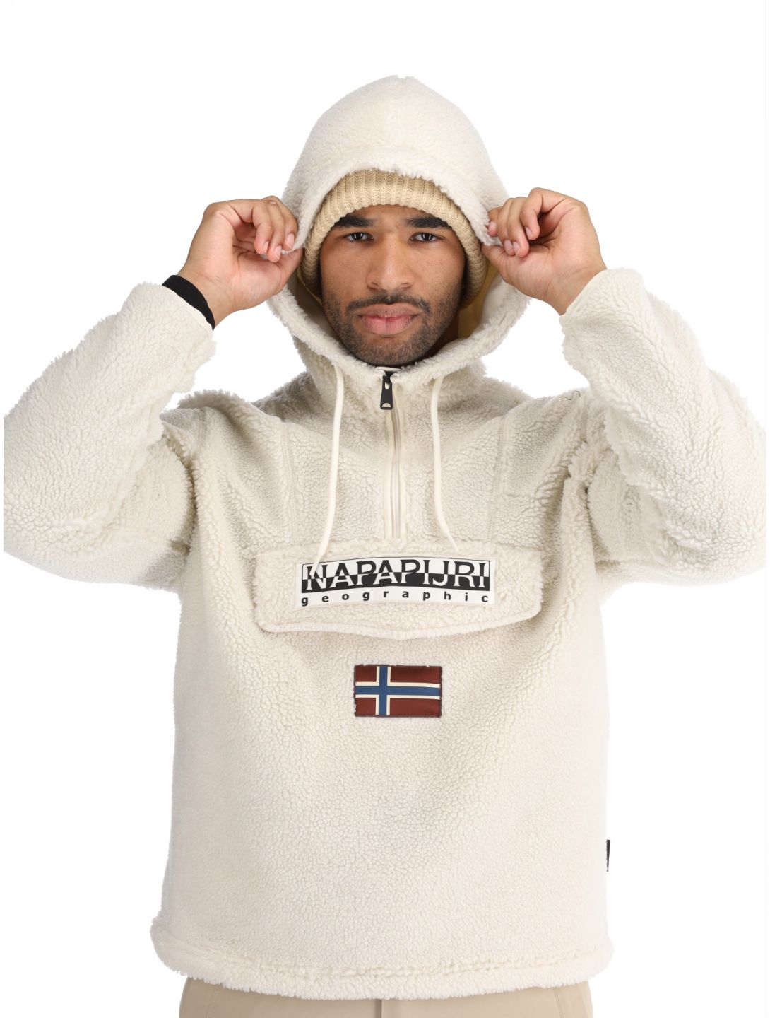 Napapijri, T-Burgee Curly sudadera hombres Beige Dimity beige 