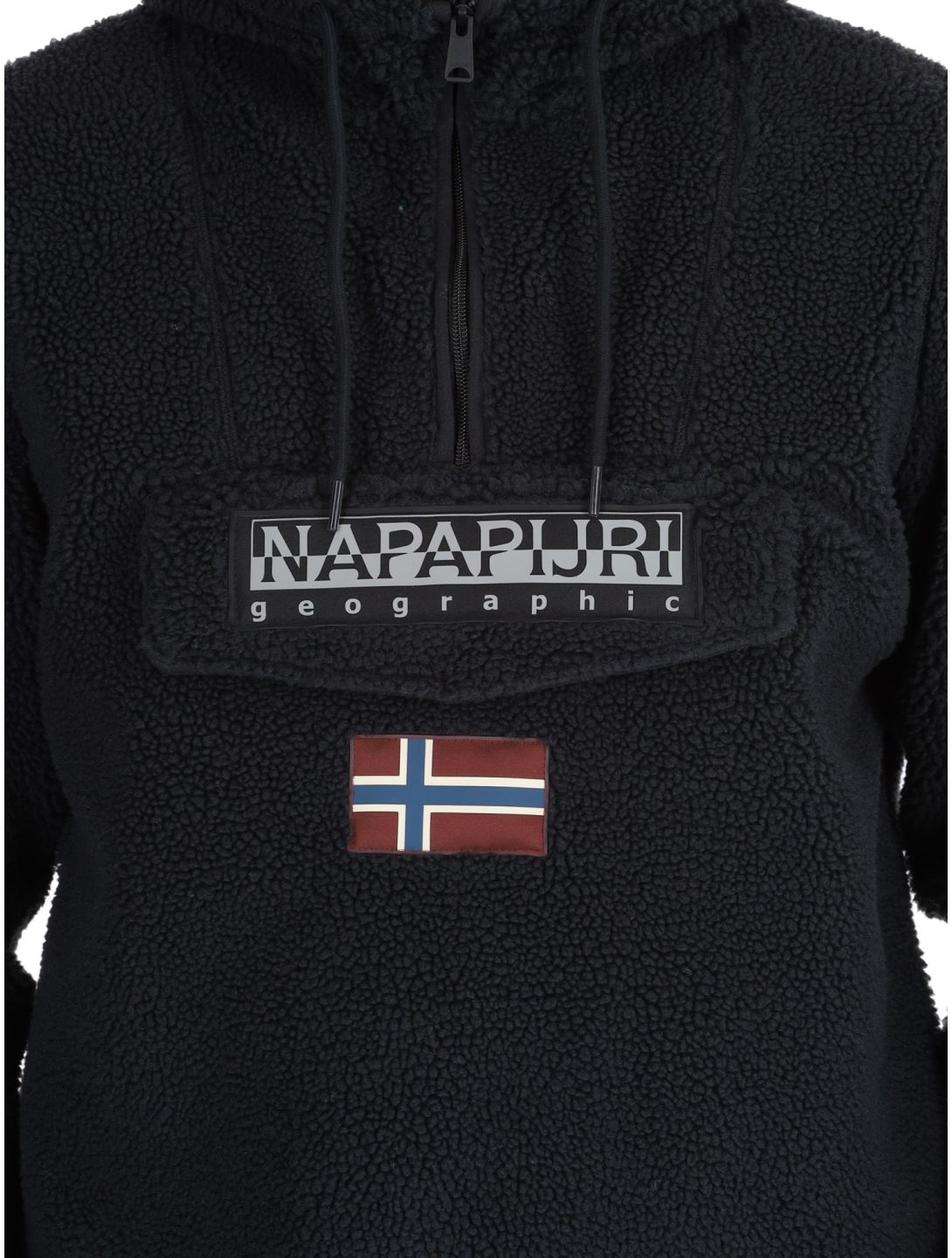 Napapijri, T-Burgee Curly sudadera hombres Black negro 