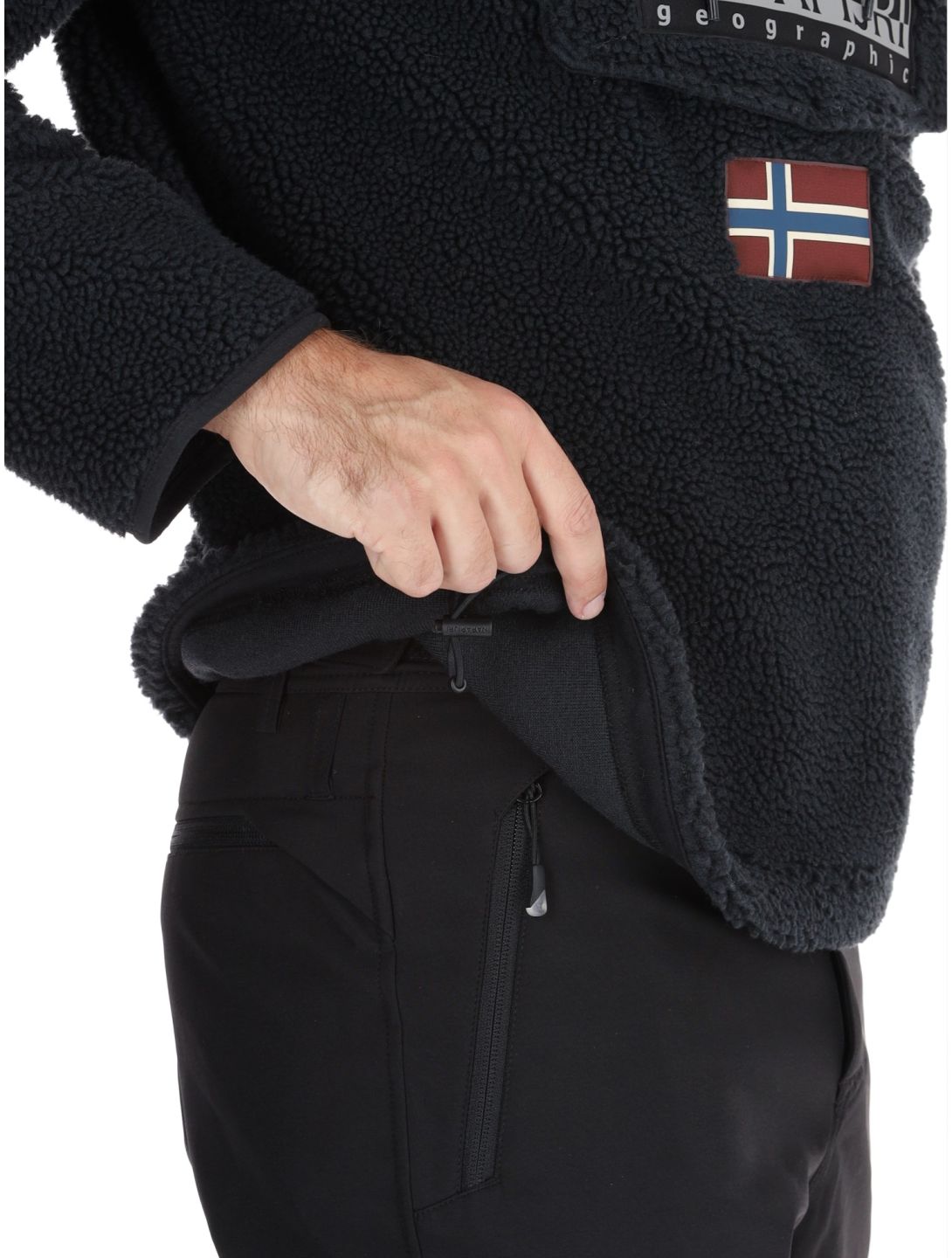 Napapijri, T-Burgee Curly sudadera hombres Black negro 