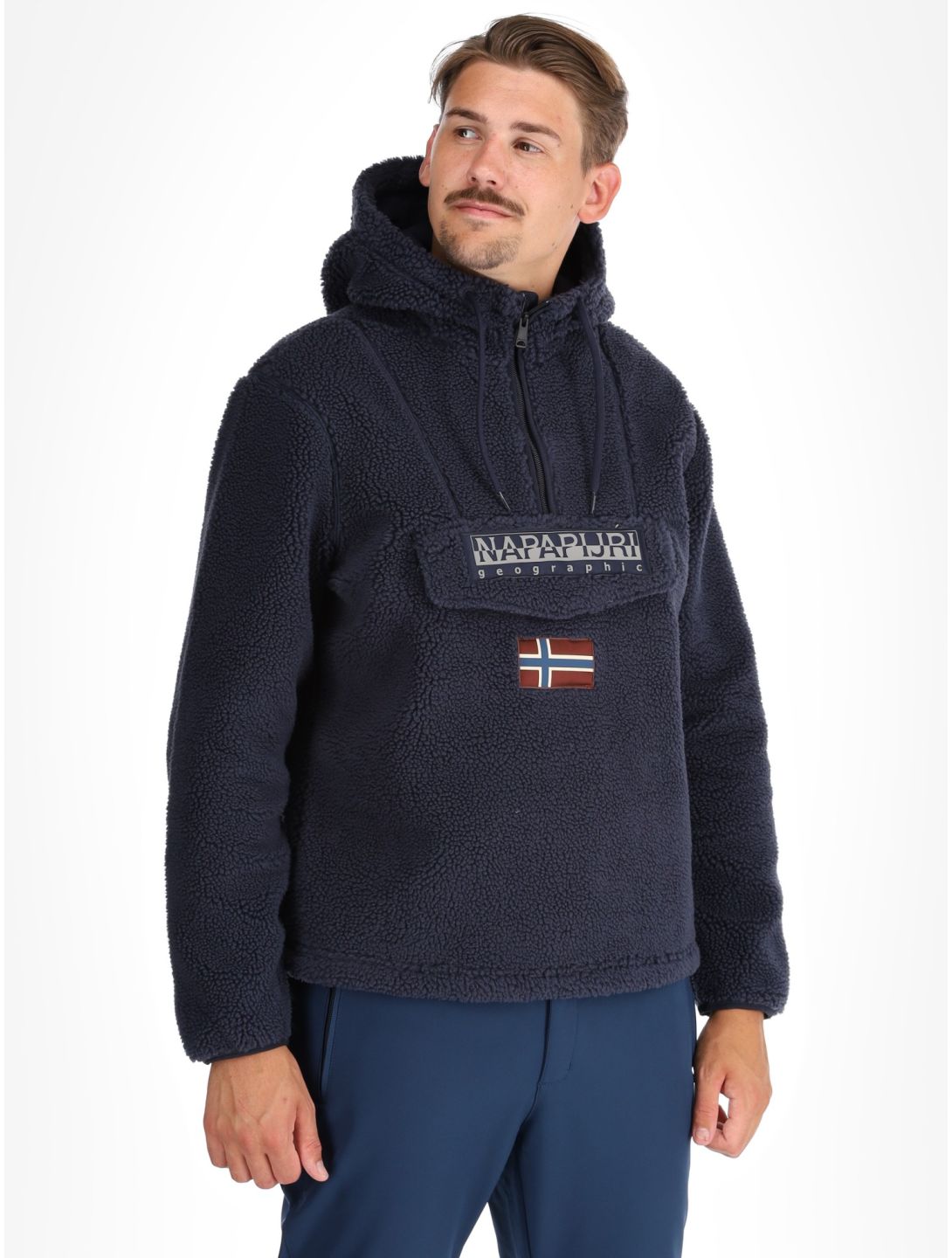 Napapijri, T-Burgee Curly sudadera hombres Blue Marine azul 