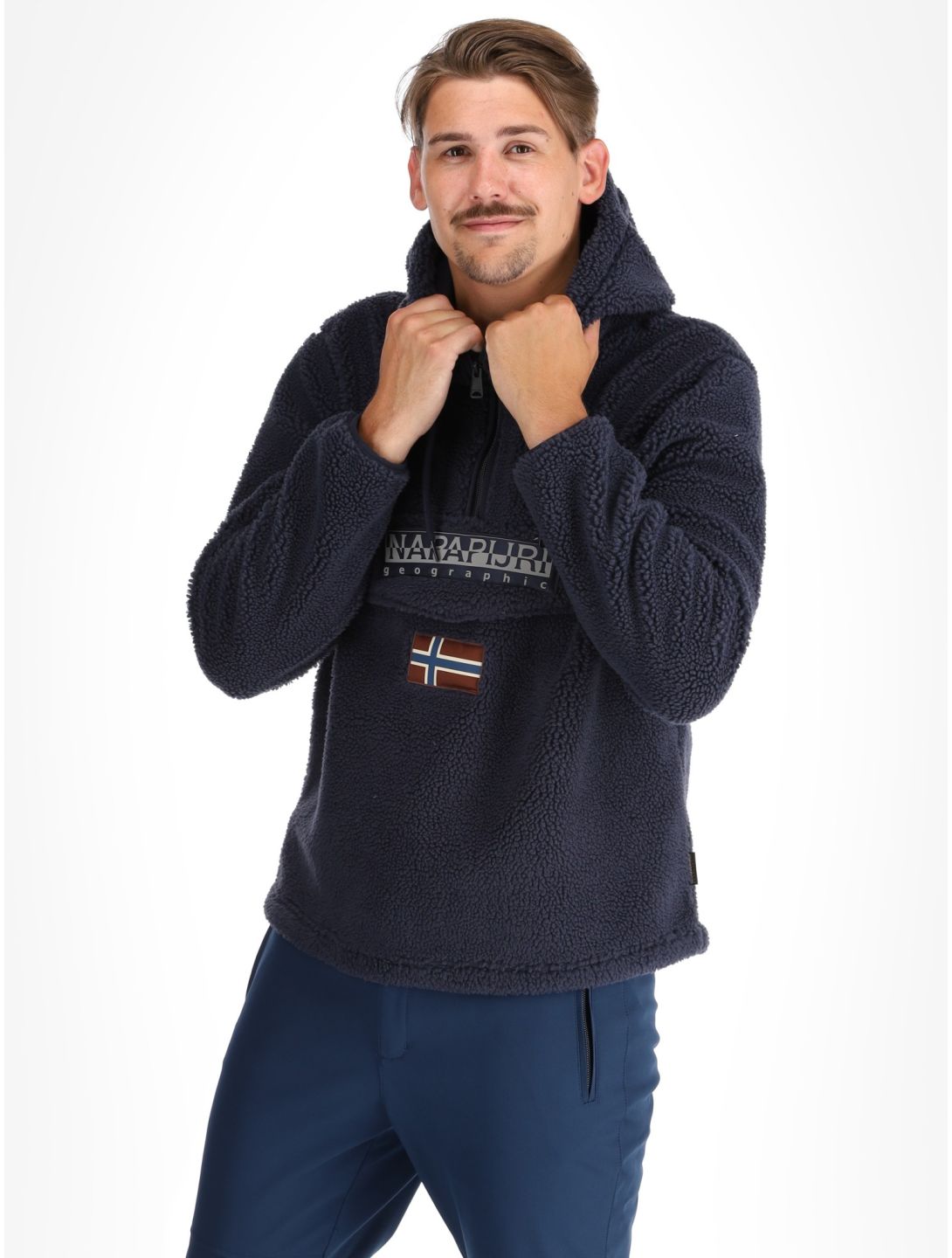 Napapijri, T-Burgee Curly sudadera hombres Blue Marine azul 