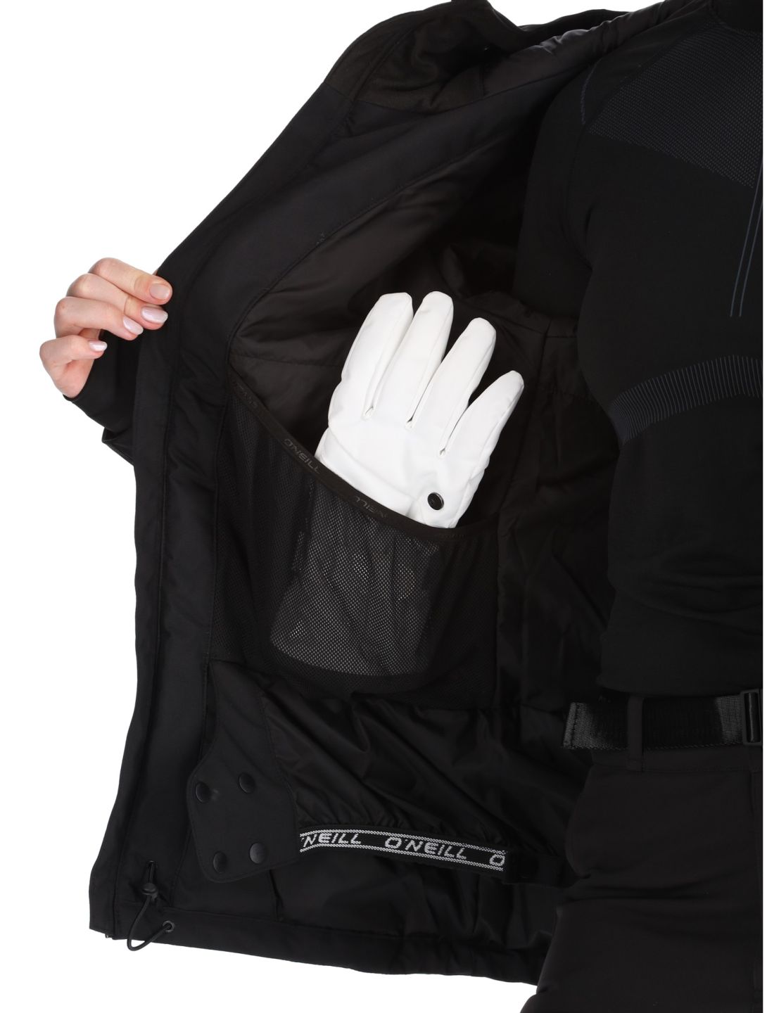 O'Neill, Aplite Snow chaqueta de esquí mujeres Black Out negro 