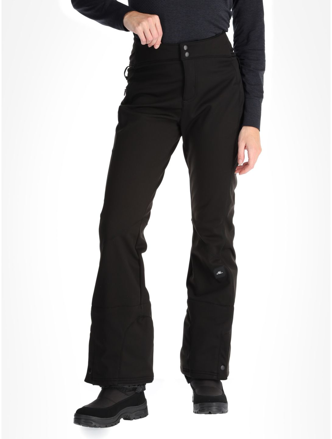 O'Neill, Blessed Softshell Hybdrid Skinny pantalones de esquí softshell mujeres Black Out negro 