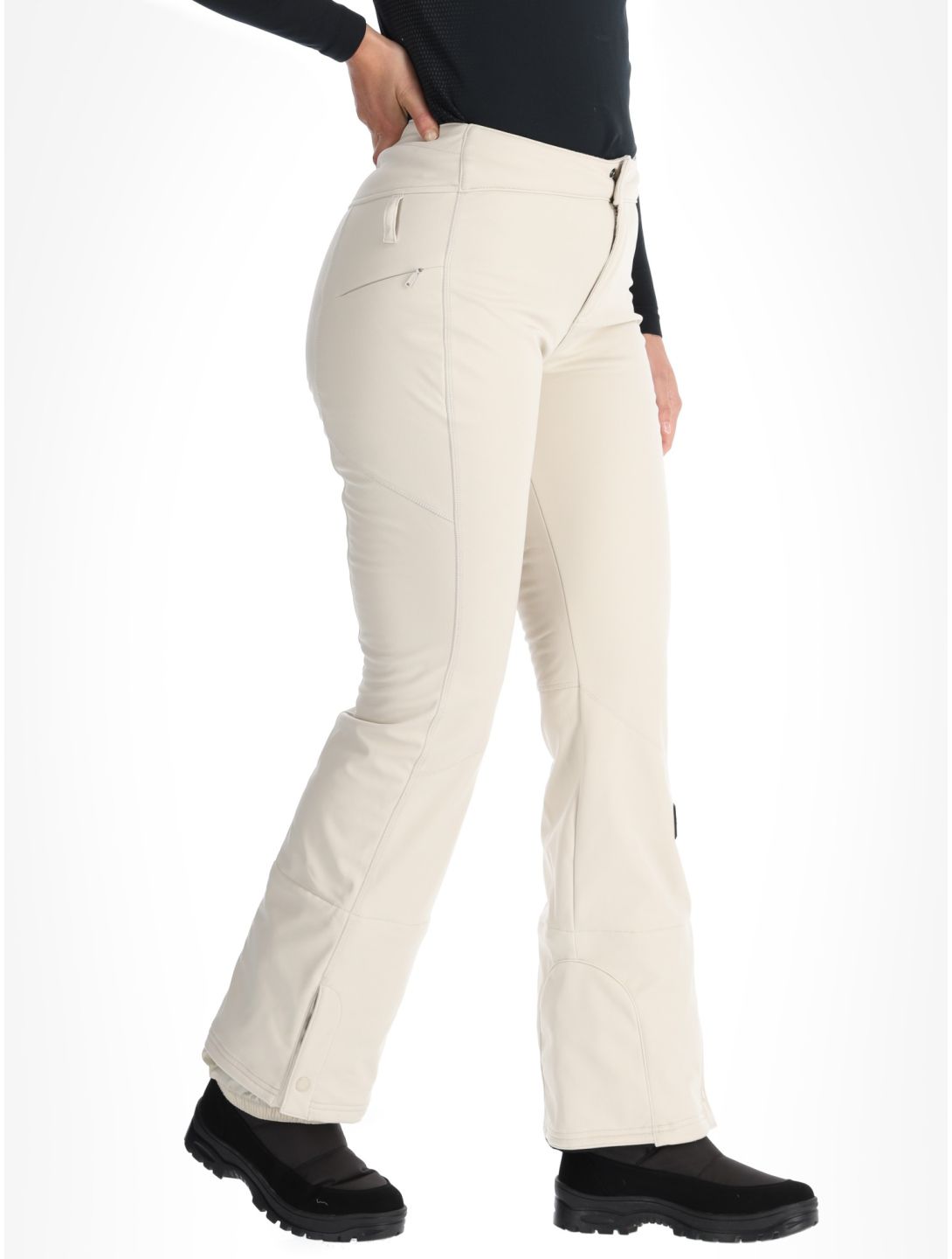 O'Neill, Blessed Softshell Hybrid Skinny pantalones de esquí softshell mujeres Atmosphere blanco 