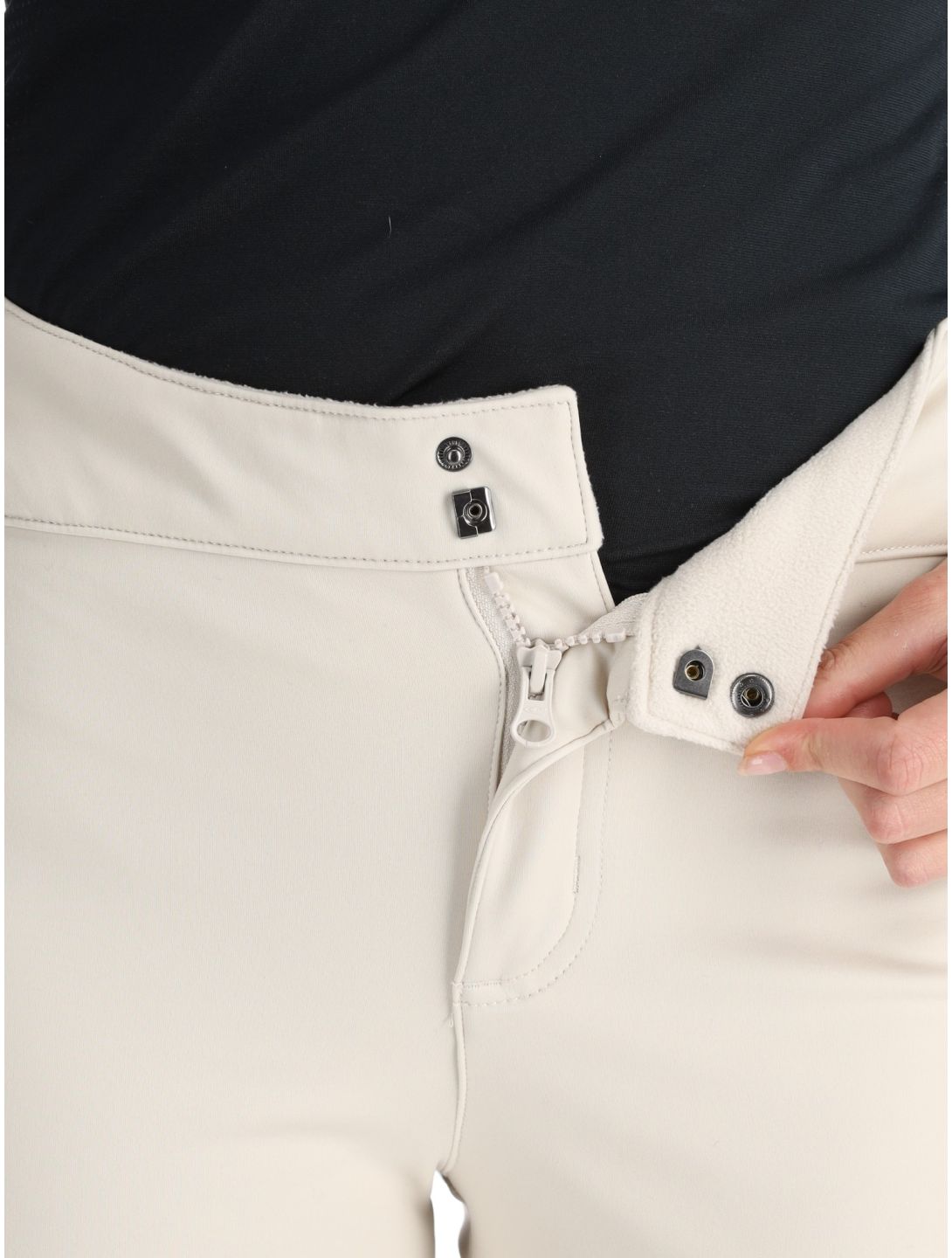 O'Neill, Blessed Softshell Hybrid Skinny pantalones de esquí softshell mujeres Atmosphere blanco 