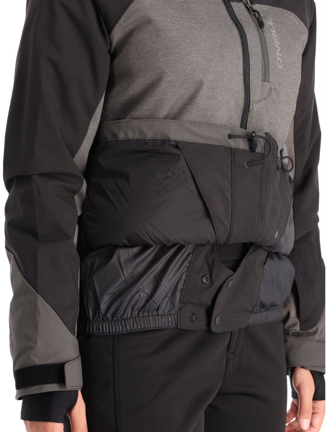 O'Neill, Carbonite chaqueta de esquí mujeres Black Out Colour Block gris, marrón, negro 