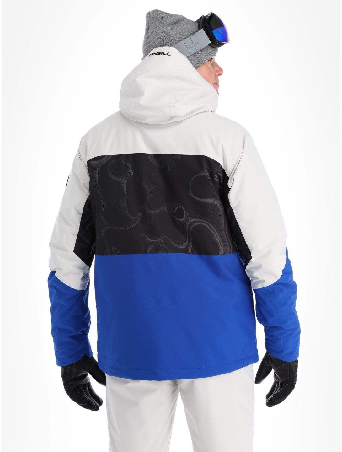 O'Neill, Carbonite chaqueta de esquí hombres Black Coding azul, blanco, negro 