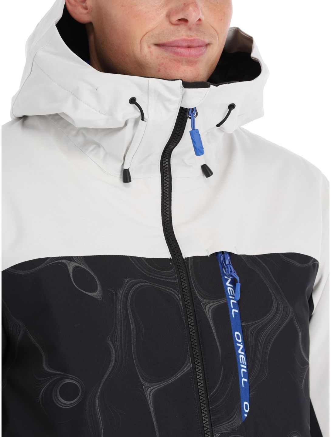 O'Neill, Carbonite chaqueta de esquí hombres Black Coding azul, blanco, negro 