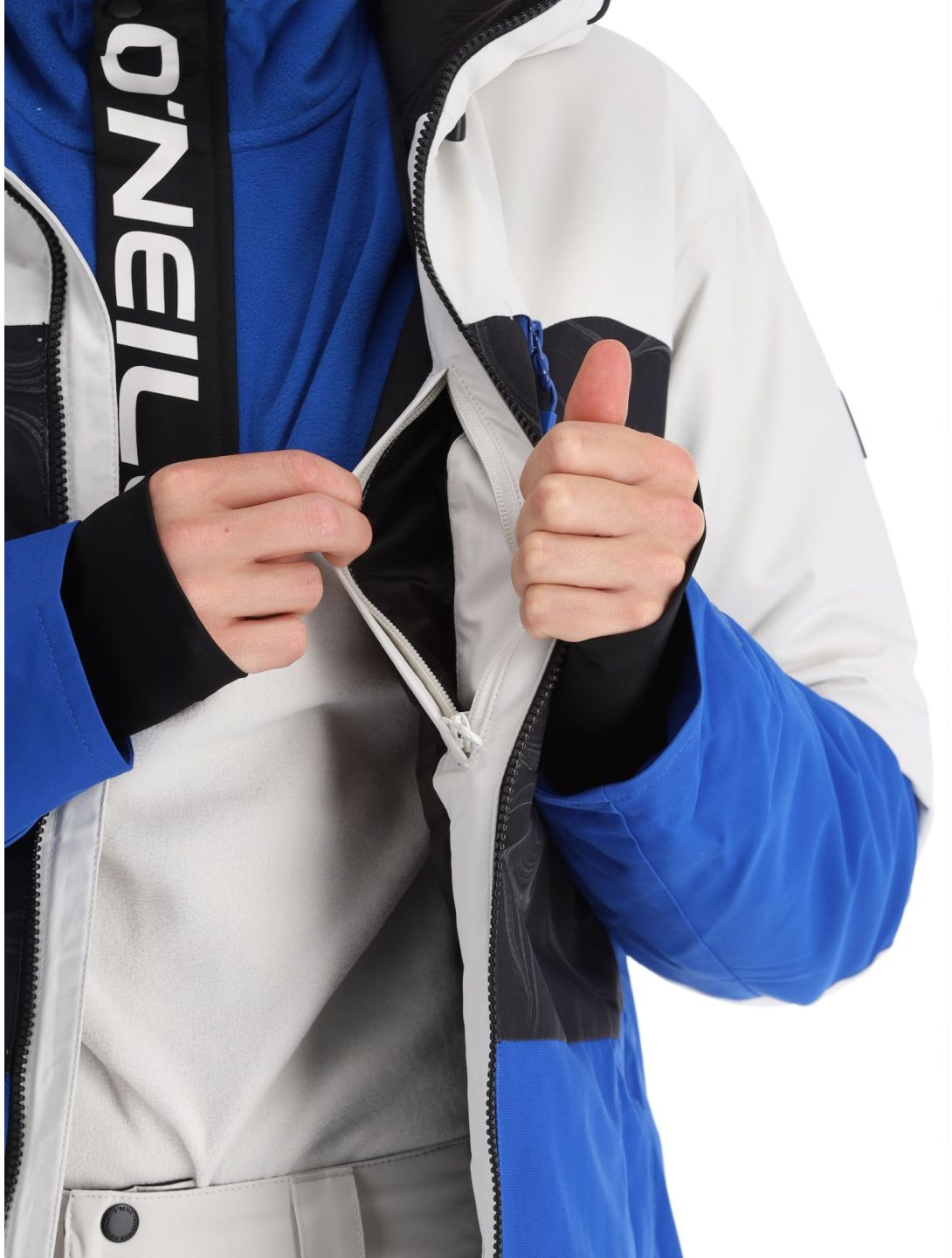 O'Neill, Carbonite chaqueta de esquí hombres Black Coding azul, blanco, negro 