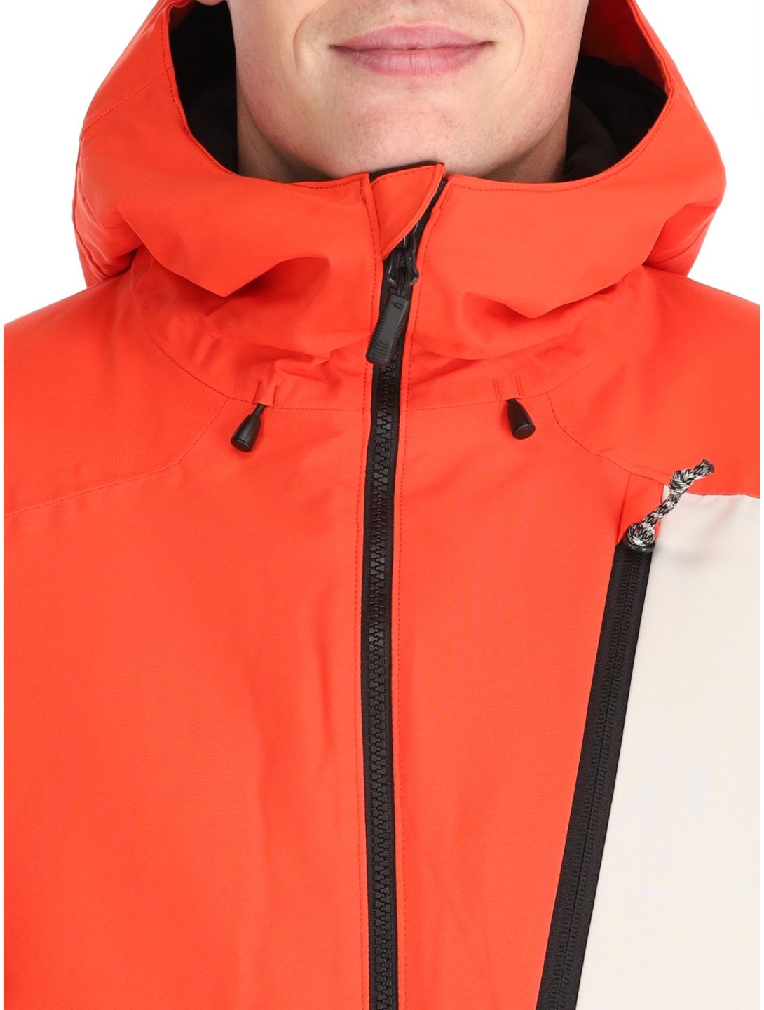 O'Neill, Hammer Block Snow chaqueta de esquí hombres Paprika Flame Colour Block blanco, naranja, negro 