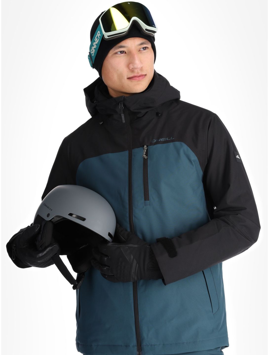 O'Neill, Hammer Plus Snow chaqueta de esquí hombres Alma Steel azul, negro 