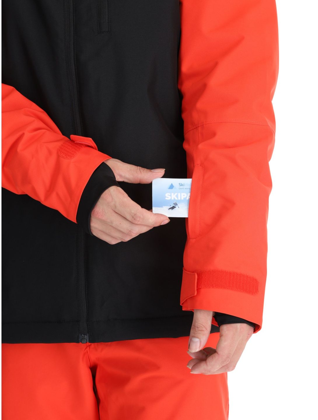 O'Neill, Hammer Plus Snow chaqueta de esquí hombres Black Out Colour Block naranja, negro 