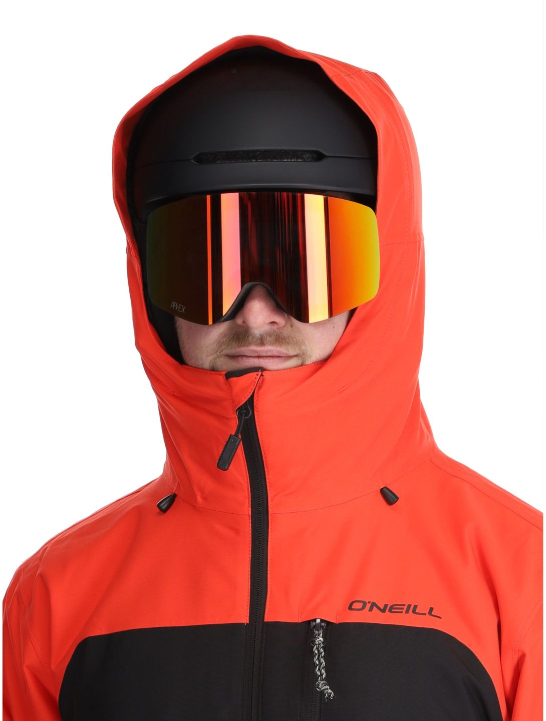 O'Neill, Hammer Plus Snow chaqueta de esquí hombres Black Out Colour Block naranja, negro 