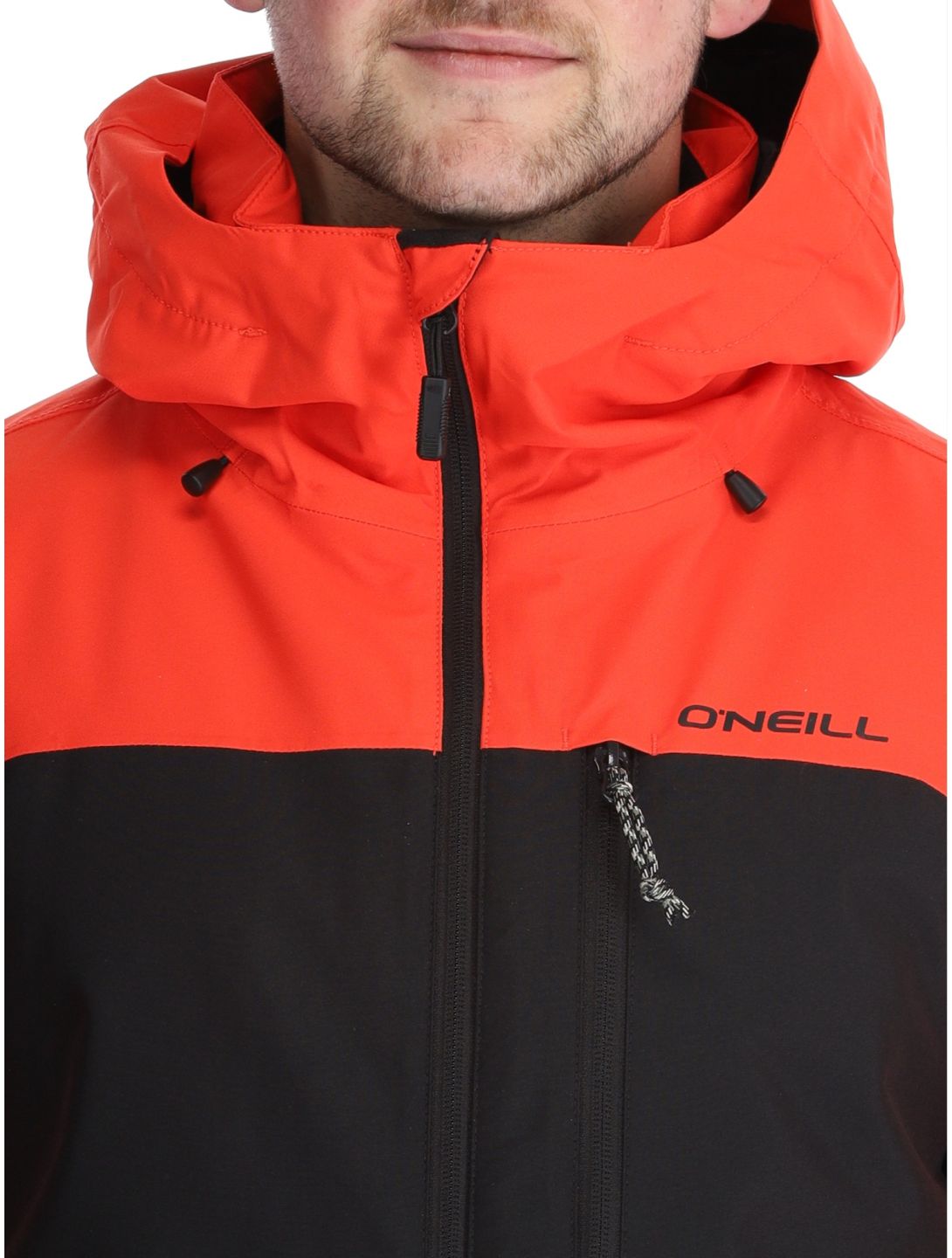 O'Neill, Hammer Plus Snow chaqueta de esquí hombres Black Out Colour Block naranja, negro 