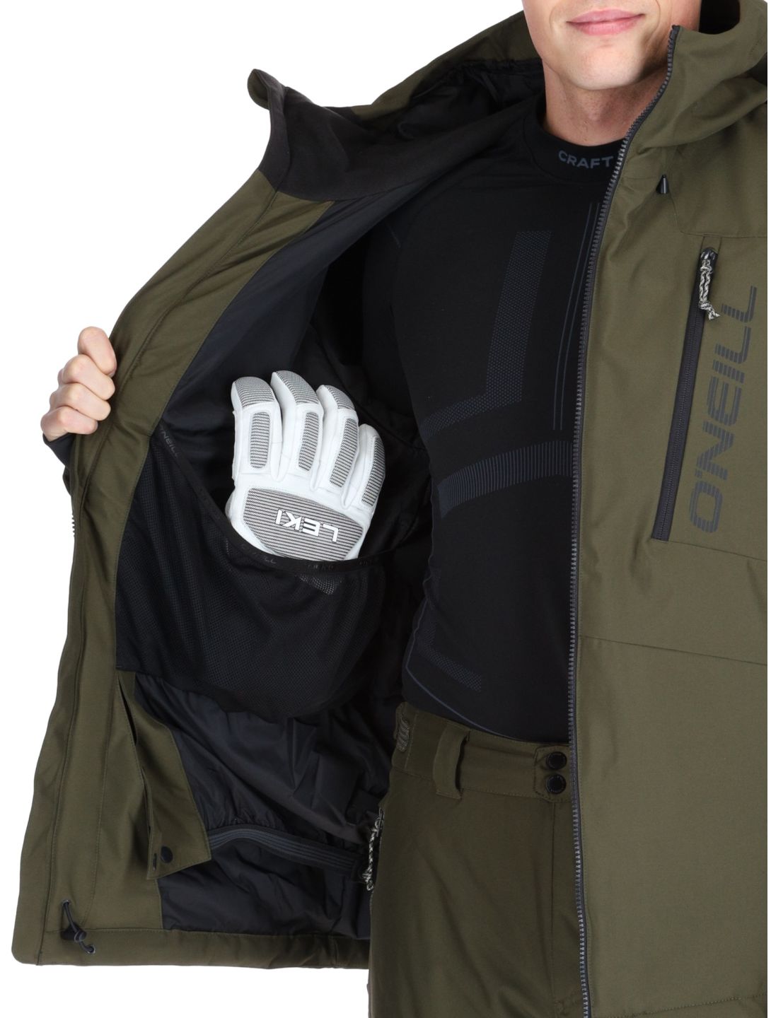 O'Neill, Hammer Snow chaqueta de esquí hombres Forest Night verde 