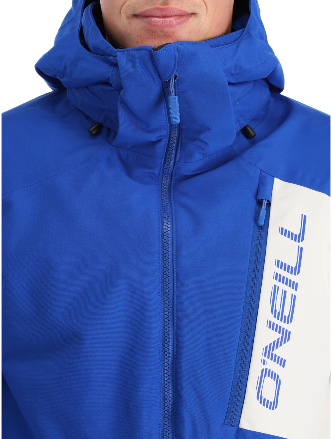 O'Neill, Jacksaw chaqueta de esquí hombres Surf the Web Colour Block azul, gris 