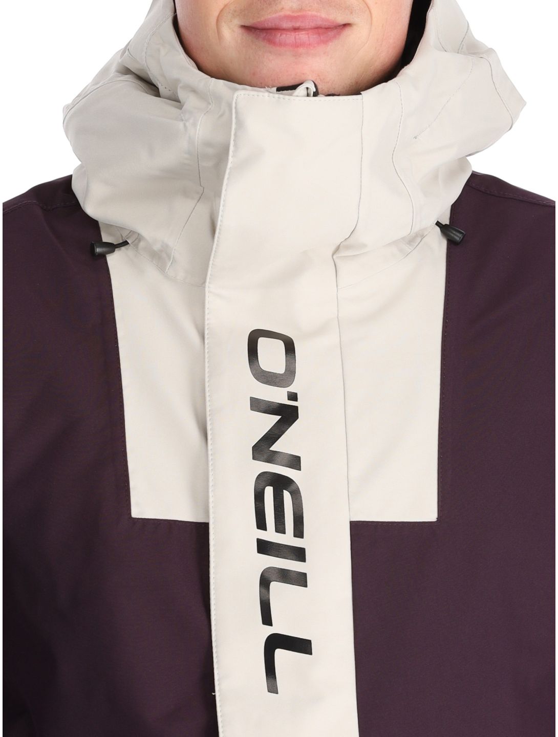 O'Neill, O'Riginals Hybrid chaqueta de esquí hombres Aubergine Colour Block amarillo, púrpura 