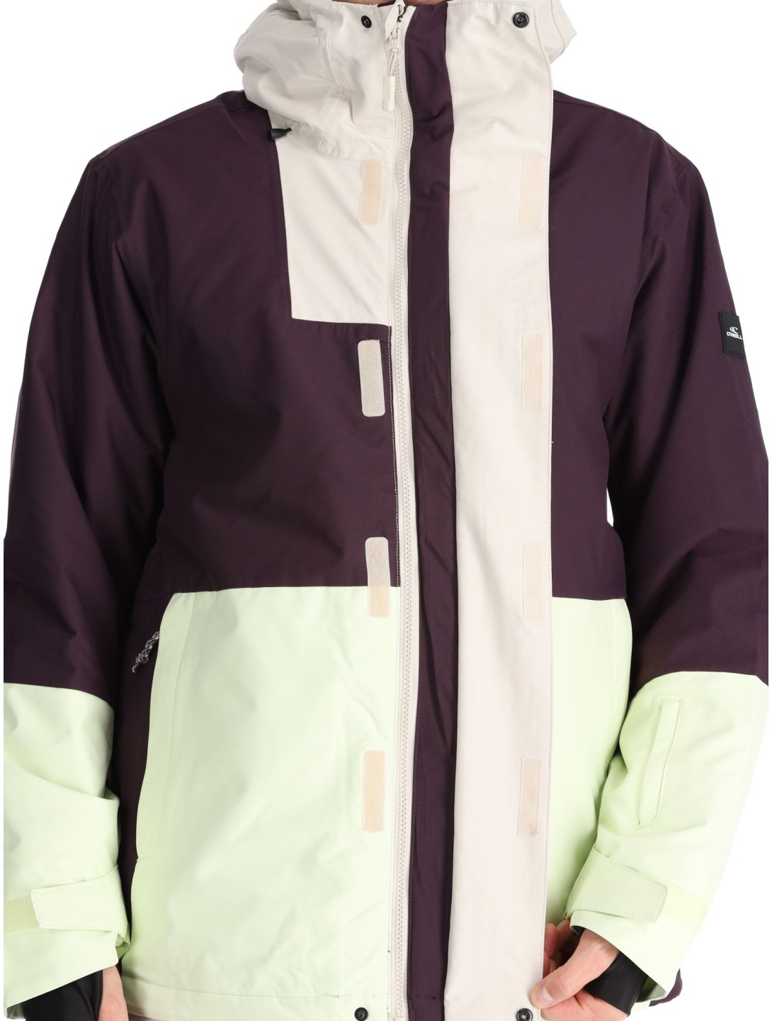 O'Neill, O'Riginals Hybrid chaqueta de esquí hombres Aubergine Colour Block amarillo, púrpura 