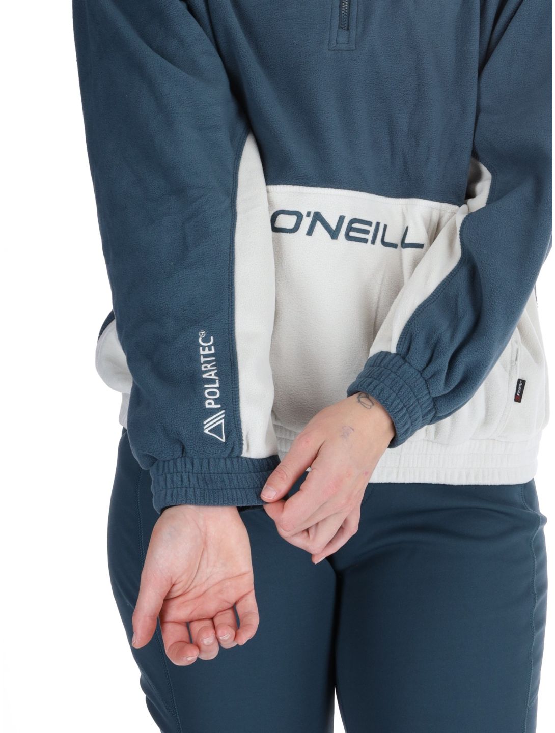 O'Neill, O'riginals Polartec 100HZ sudadera mujeres Alma Steel azul, blanco 