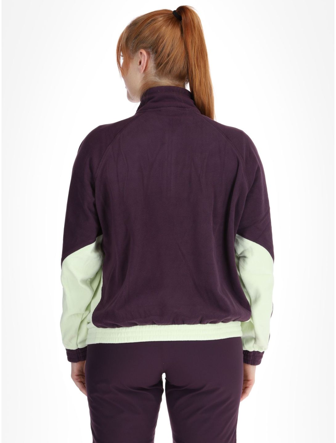 O'Neill, O'riginals Polartec 100HZ sudadera mujeres Aubergine Colour Block beige, púrpura 