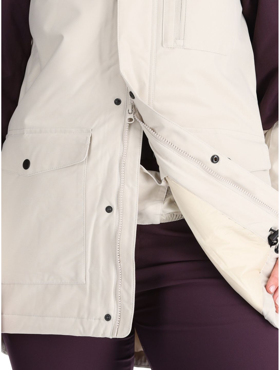 O'Neill, Utility Hybrid chaqueta de esquí mujeres Atmosphere Colour Block blanco, púrpura 