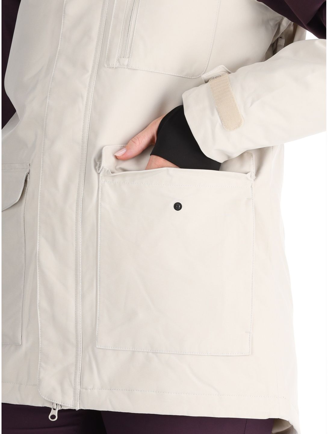 O'Neill, Utility Hybrid chaqueta de esquí mujeres Atmosphere Colour Block blanco, púrpura 