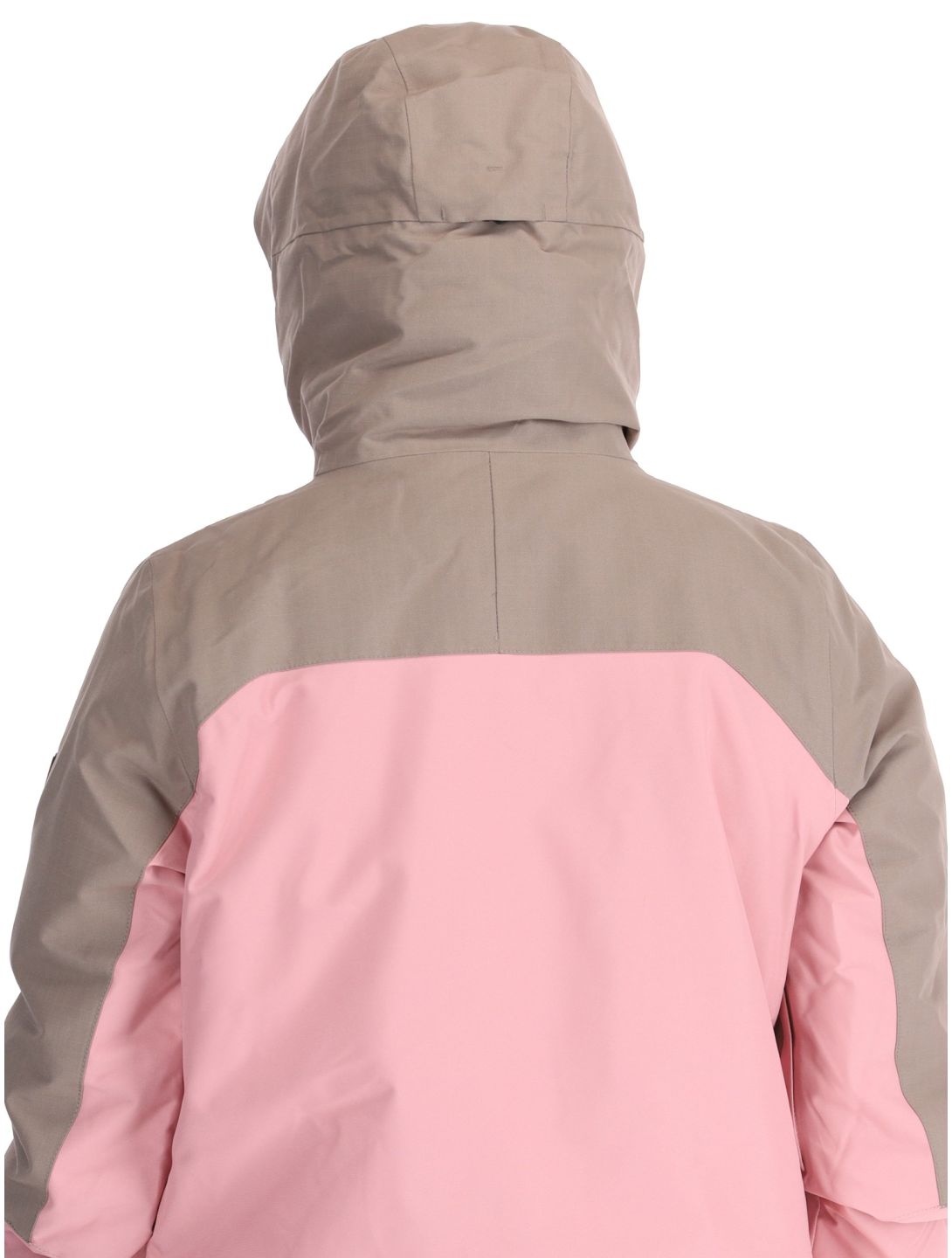 O'Neill, Utility Hybrid chaqueta de esquí mujeres Genuine Pink Colour Block blanco, marrón, rosa 