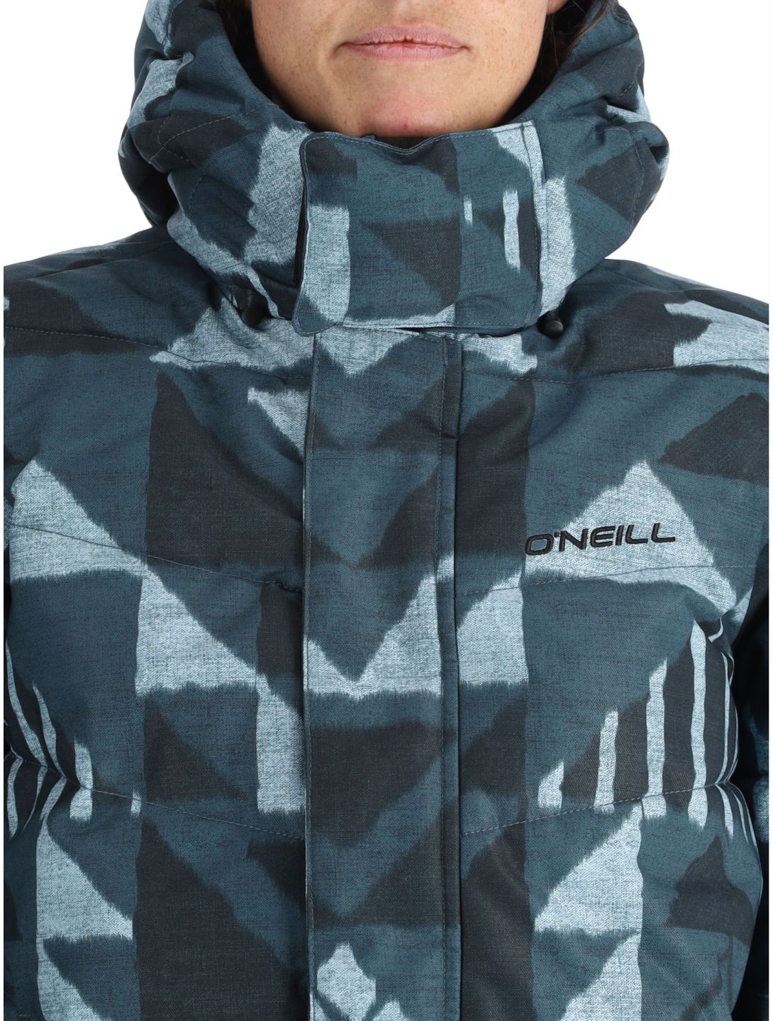 O'Neill, Z.E.N. Puffer Hybrid chaqueta de esquí mujeres Blue Triangle Ikat azul 