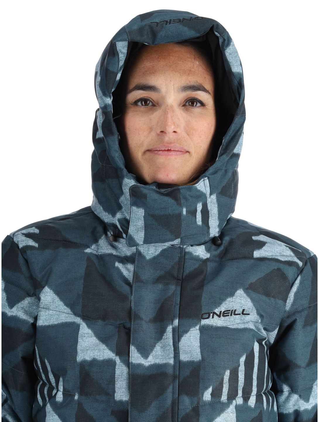 O'Neill, Z.E.N. Puffer Hybrid chaqueta de esquí mujeres Blue Triangle Ikat azul 