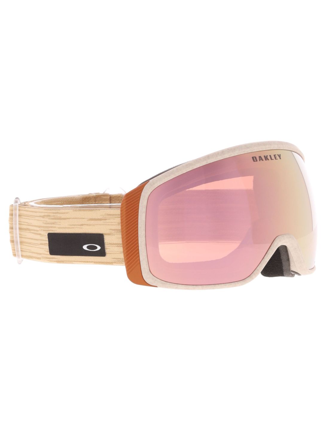 Oakley, Flight Tracker M gafas de esquí unisex Curry Stone - Prizm Snow Rose Gold Iridium rojo 