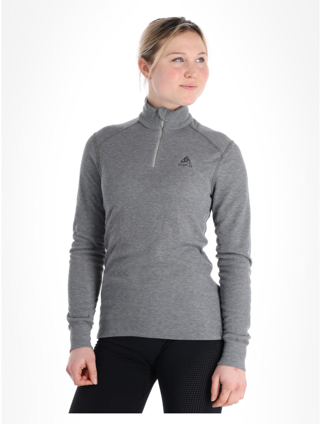 Odlo, Active Warm Eco jersey mujeres Odlo Steel Grey Melange gris 