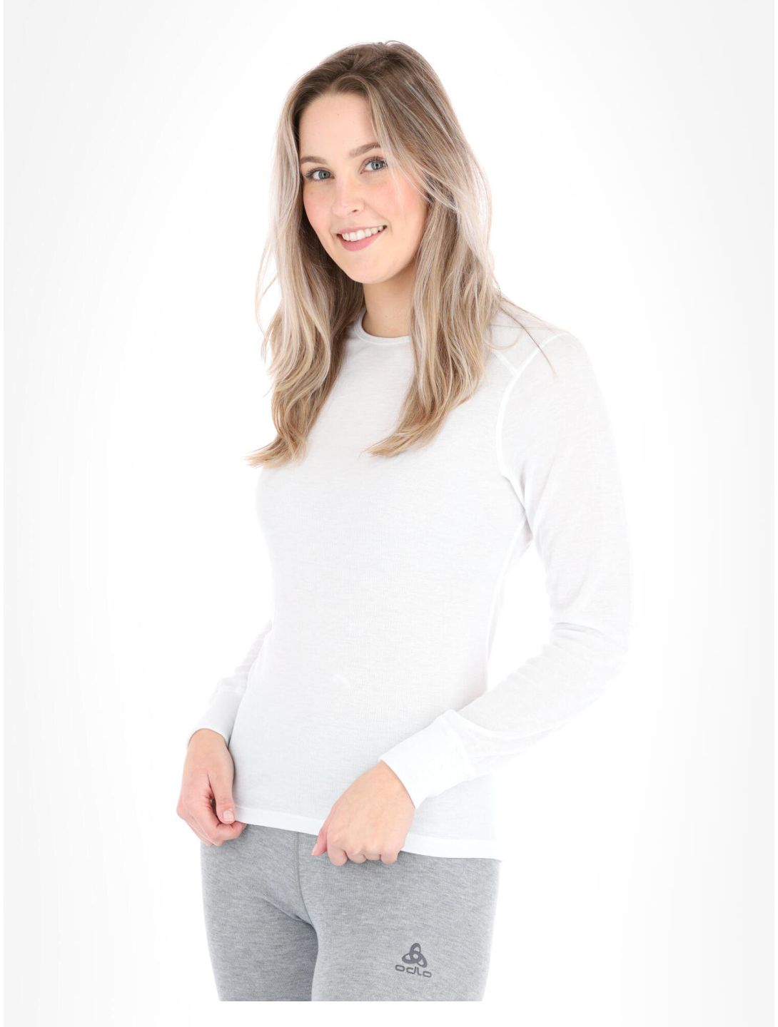 Odlo, Active Warm Eco camisa termoactiva mujeres White blanco 