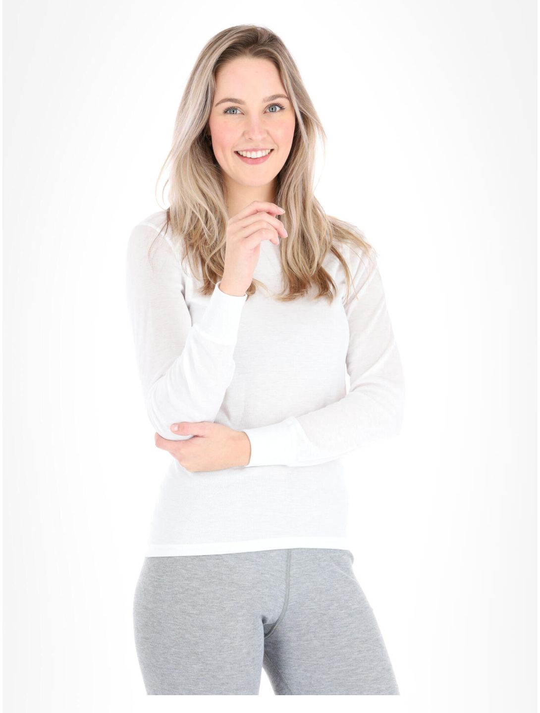 Odlo, Active Warm Eco camisa termoactiva mujeres White blanco 