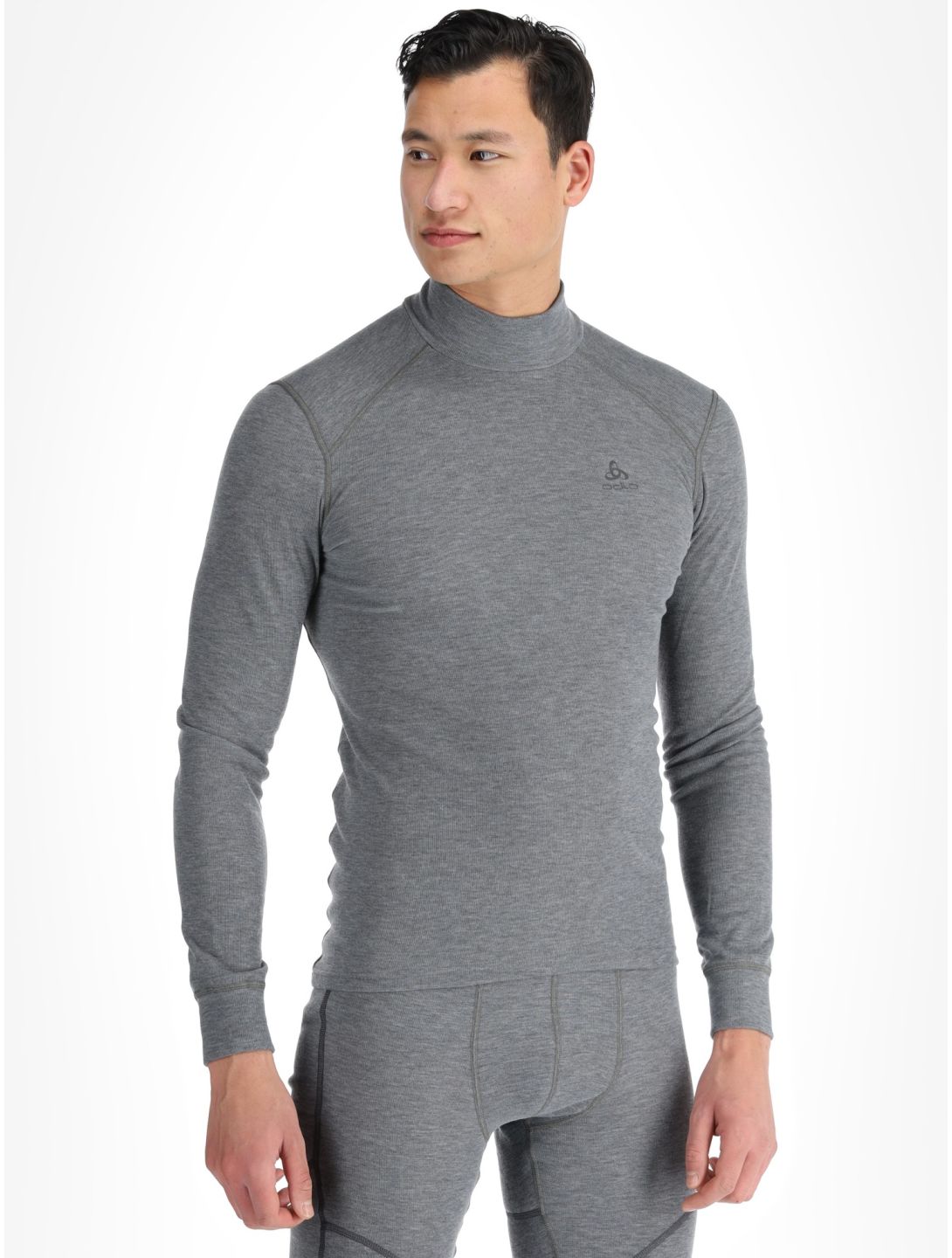 Odlo, Active Warm Eco camisa termoactiva hombres Odlo Steel Grey Melange gris 