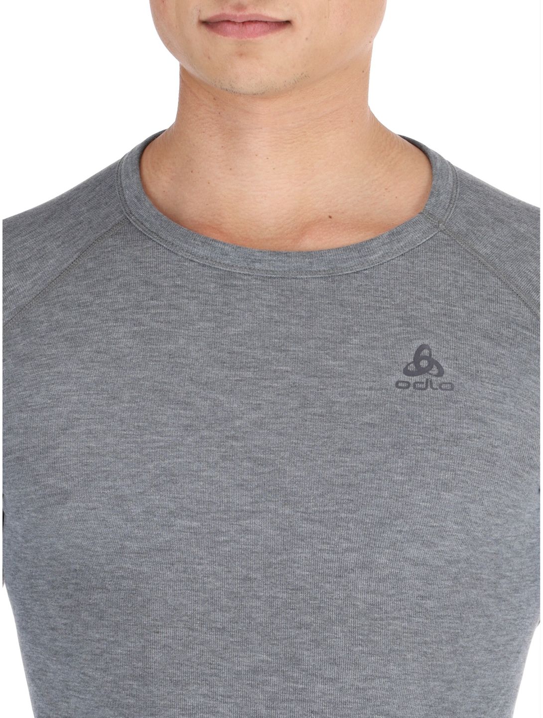 Odlo, Active Warm Eco camisa termoactiva hombres Odlo Steel Grey Melange gris 